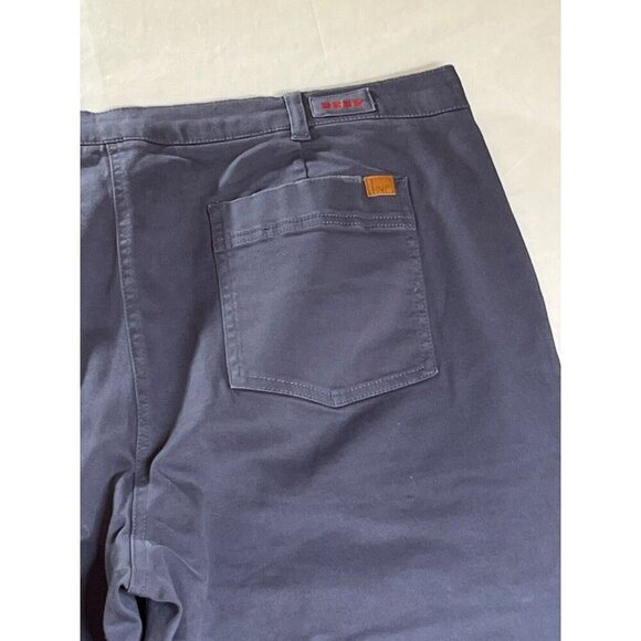 Peace Love World Purple Wide Leg‎ Crop Jeans Raw Hem Size 24W NWOT - Picture 9 of 9